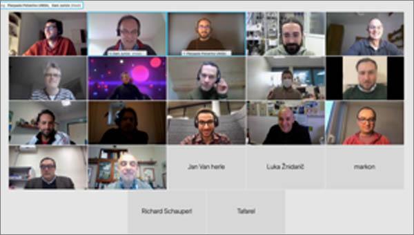 screen shot participants